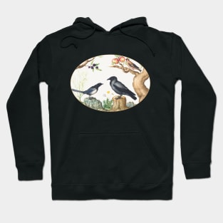 Magpie, Crow, and Goldfinch (1575–1580) Hoodie